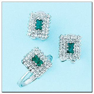 PENDIENTES ORO BLANCO 18KL DIAMANTES